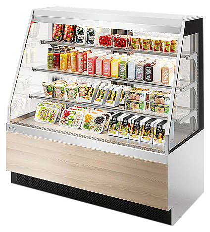 Витрина кондитерская Chilz VETE KUB OFT 90 белый, ясень наварра
